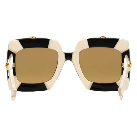 occhiali da sole gucci bianchi e neri|da donna Gucci Eyewear .